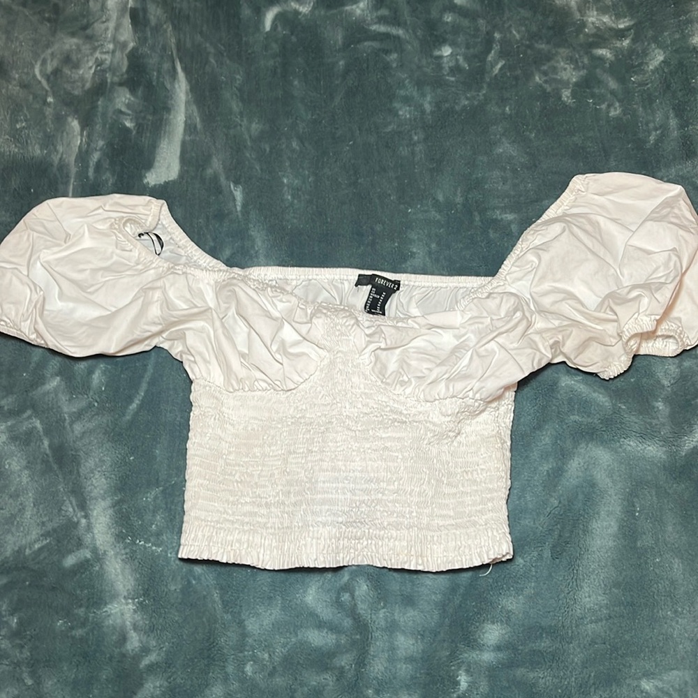 White Crop Top